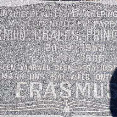 ERASMUS John Chales Pringel 1959-1985