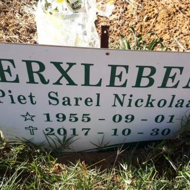 ERXLEBEN Piet Sarel Nickolaas 1955-2017