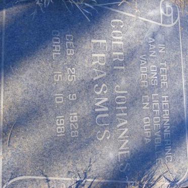 ERASMUS Coert Johannes 1928-1981