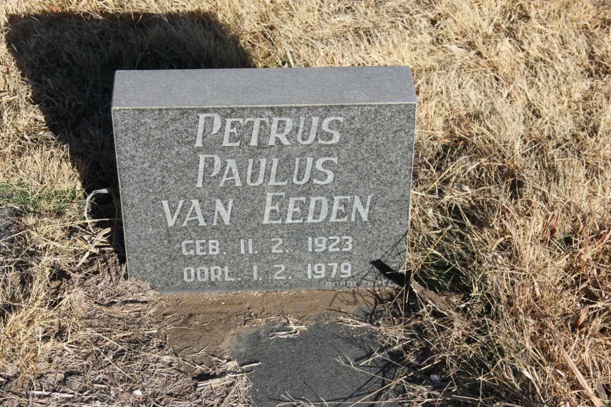 EEDEN Petrus Paulus, van 1923-1979
