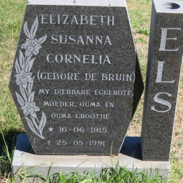 ELS Elizabeth Susanna Cornelia nee DE BRUIN 1915-1991