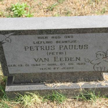 EEDEN Petrus Paulus, van 1982-1985