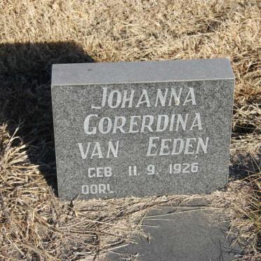 EEDEN Johanna Gorerdina, van 1926-