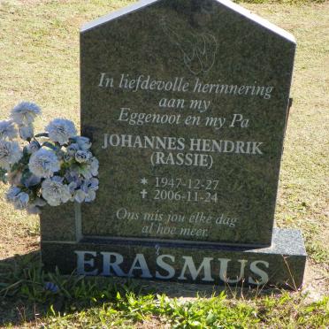 ERASMUS Johannes Hendrik 1947-2006