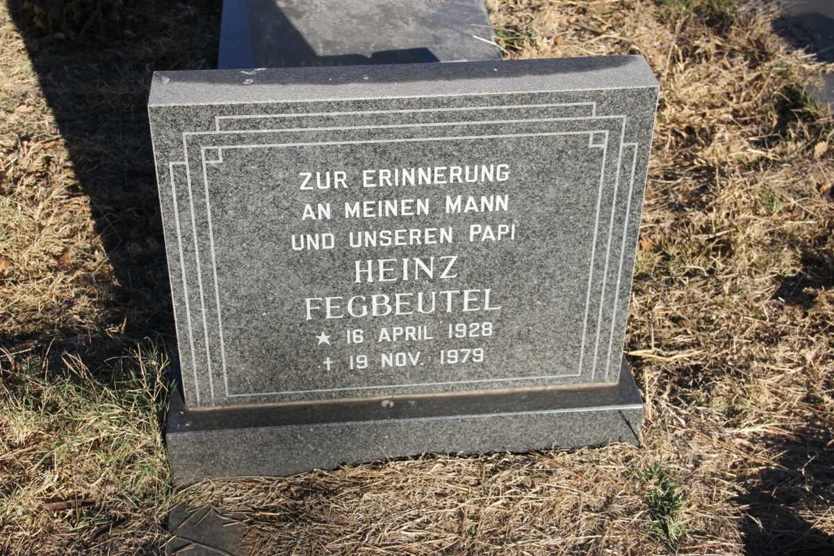FEGBEUTEL Heinz 1928-1979