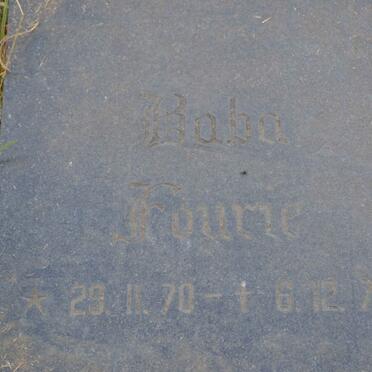 FOURIE Baba 1970-1970