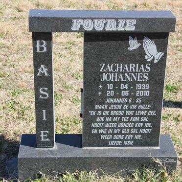 FOURIE Zacharias Johannes 1939-2010