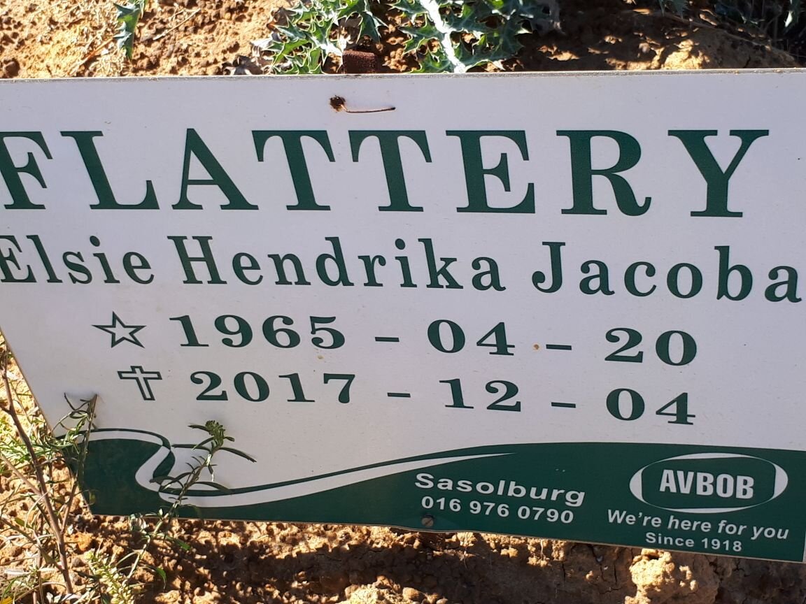FLATTERY Elsie Hendrika Jacoba 1965-2017