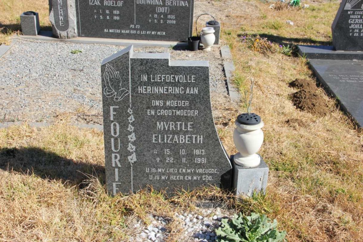 FOURIE Myrtle Elizabeth 1913-1991