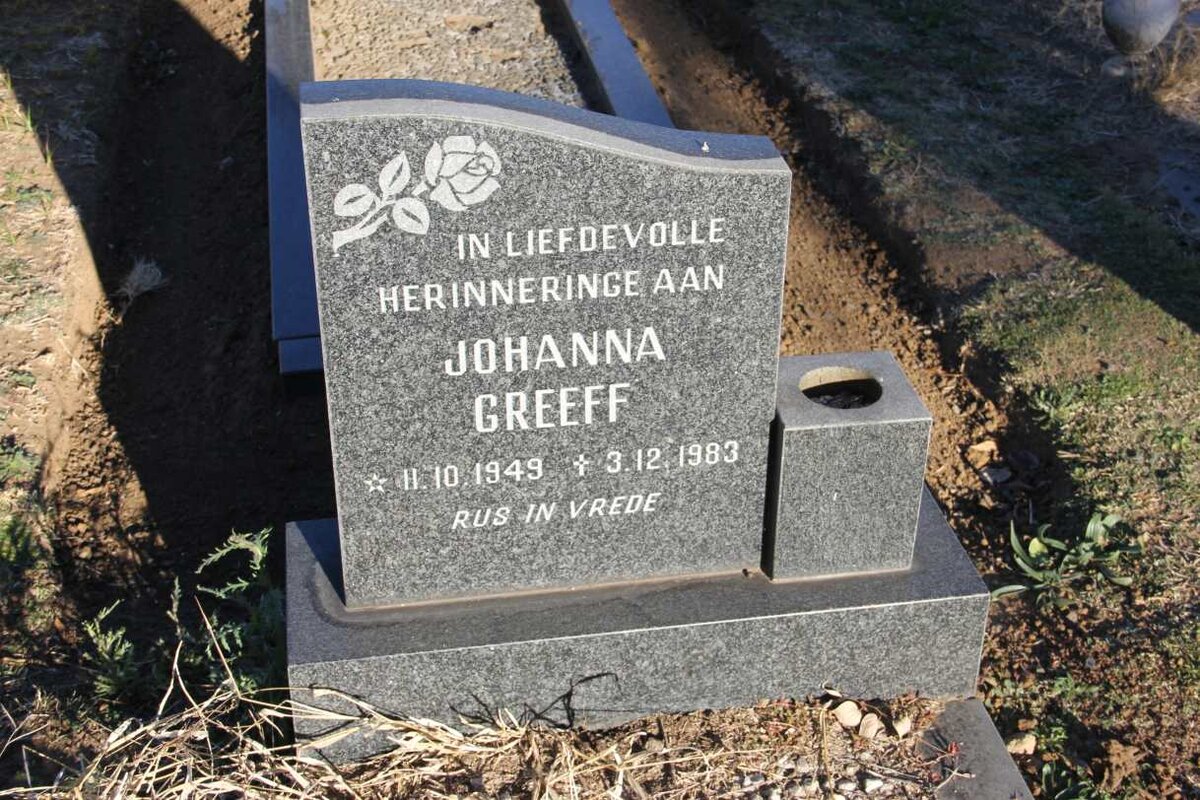 GREEFF Johanna 1949-1983