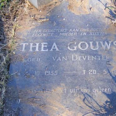 GOUWS Thea nee VAN DEVENTER 1955-1981