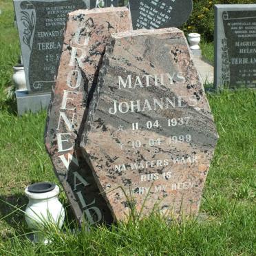GROENEWALD Mathys Johannes 1937-1999