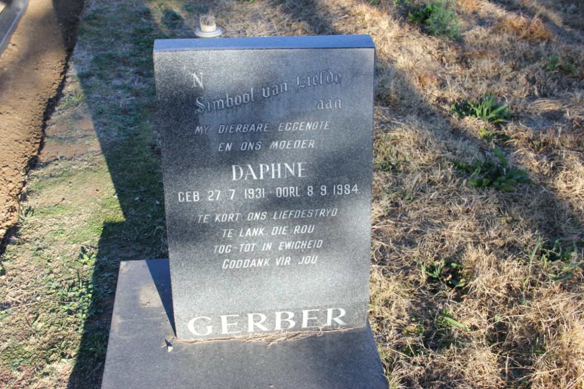 GERBER Daphne 1931-1984