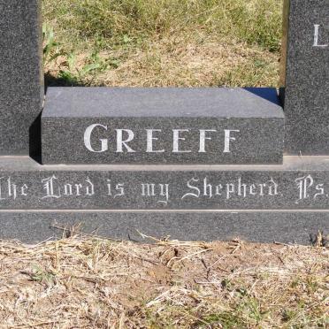 GREEFF Kenneth -1986 &amp; Louise Ann -1987