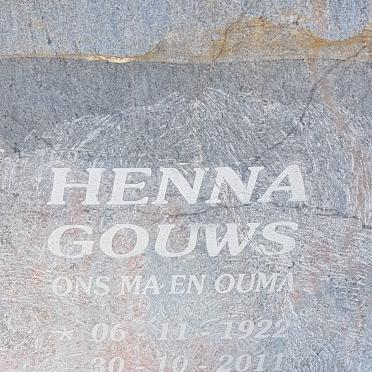 GOUWS Henna 1922-2011