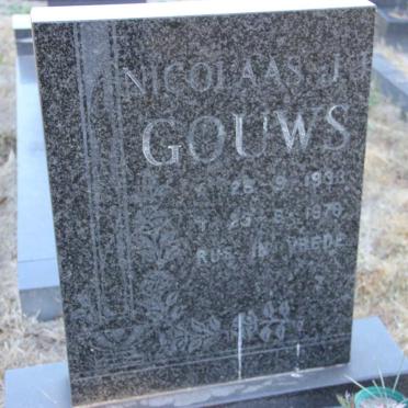 GOUWS Nicolaas J. 1933-1978