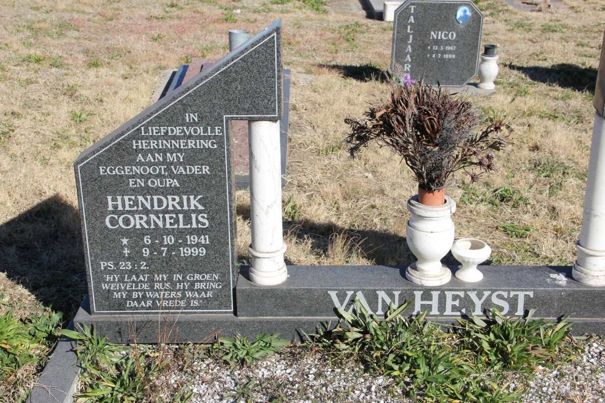 HEYST Hendrik Cornelis, van 1941-1999