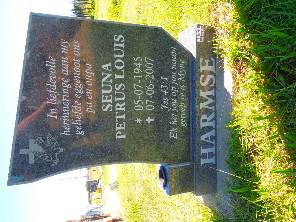 HARMSE Seuna Petrus Louis 1945-2007