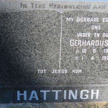 HATTINGH Gerhardus A. 1919-1979