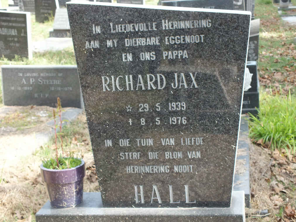 HALL Richard Jax 1939-1976