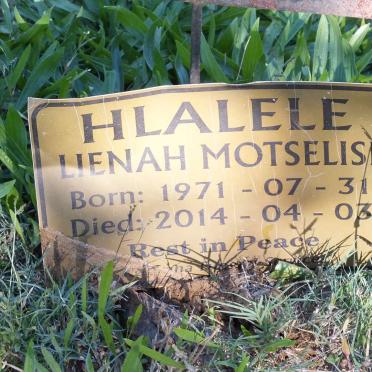 HLALELE Lienah Motselisi 1971-2014