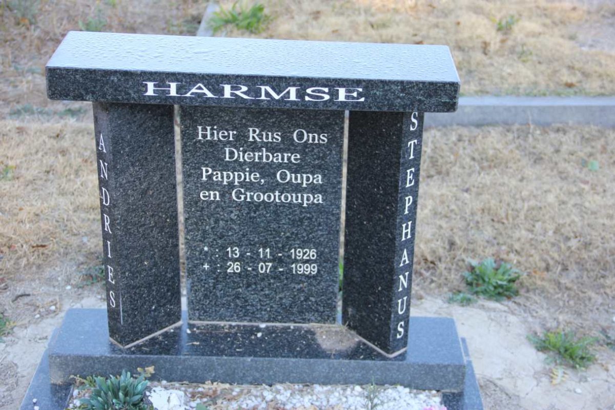 HARMSE Andries Stephanus 1926-1999