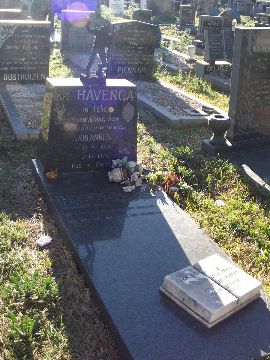 HAVENGA Johannes 1958-1978