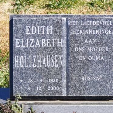 HOLTZHAUSEN Edith Elizabeth 1930-2000