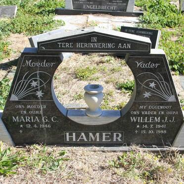 HAMER Willem J.J. 1941-1988 &amp; Maria G.C. 1946-
