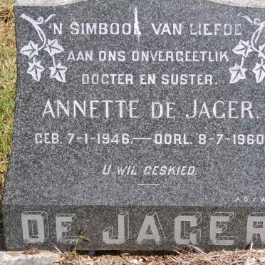 JAGER Annette, de 1946-1960