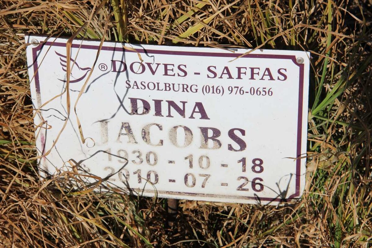 JACOBS Dina 1930-2010