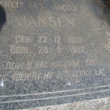 JANSEN Herculaas Andries 1909-1982