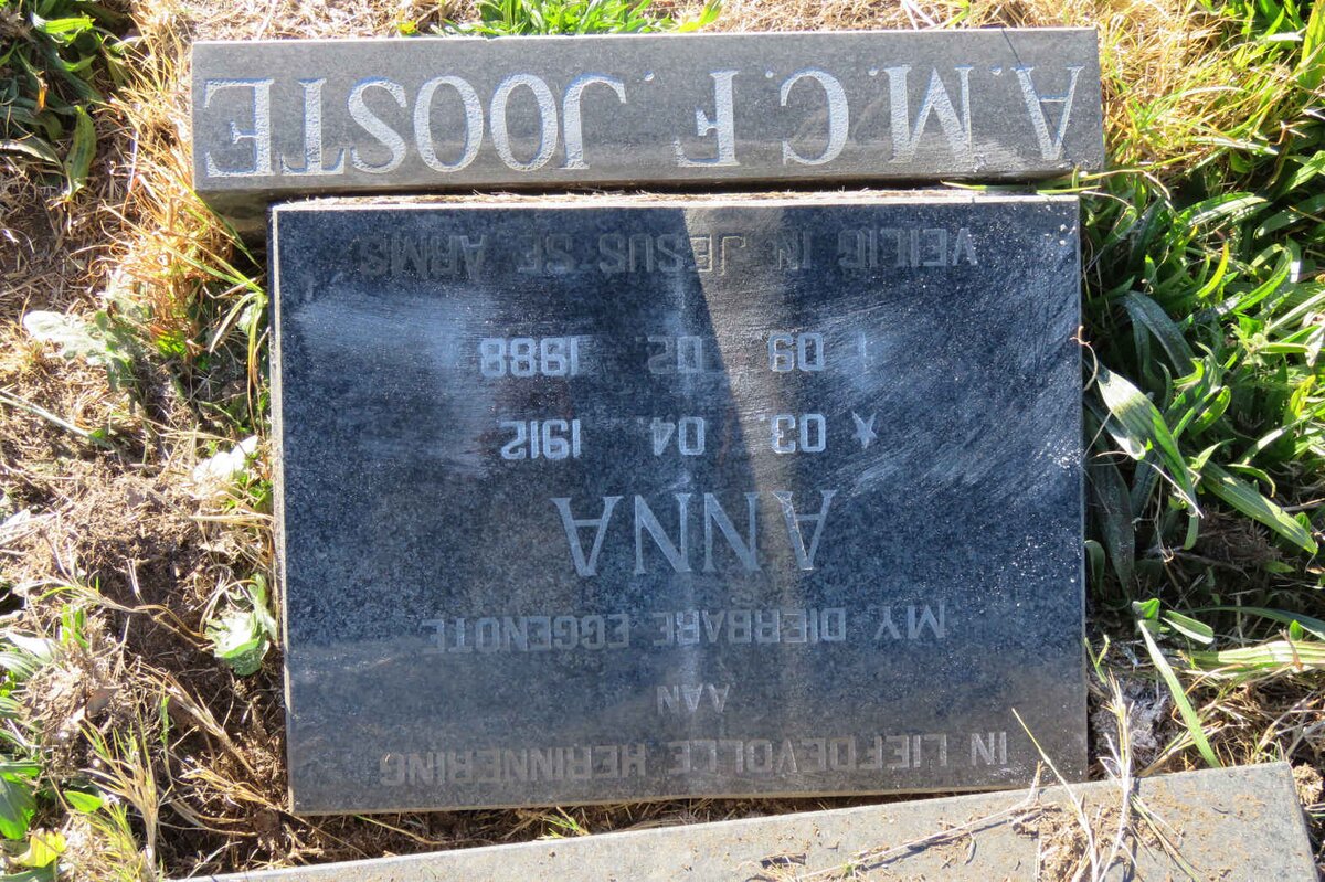 JOOSTE A.M.C.F. 1912-1988