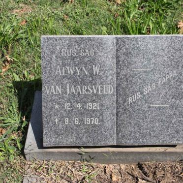 JAARSVELD Alwyn J., van 1921-1970