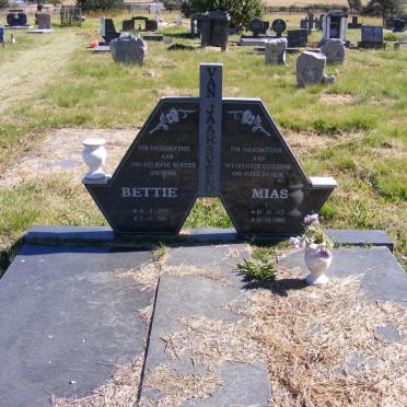 JAARSVELD Mias, van 1925-2005 &amp; Bettie 1925-2010