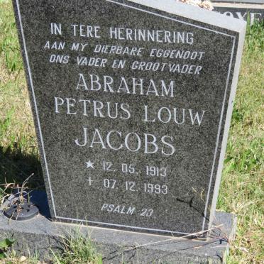JACOBS Abraham Petrus Louw 1913-1993