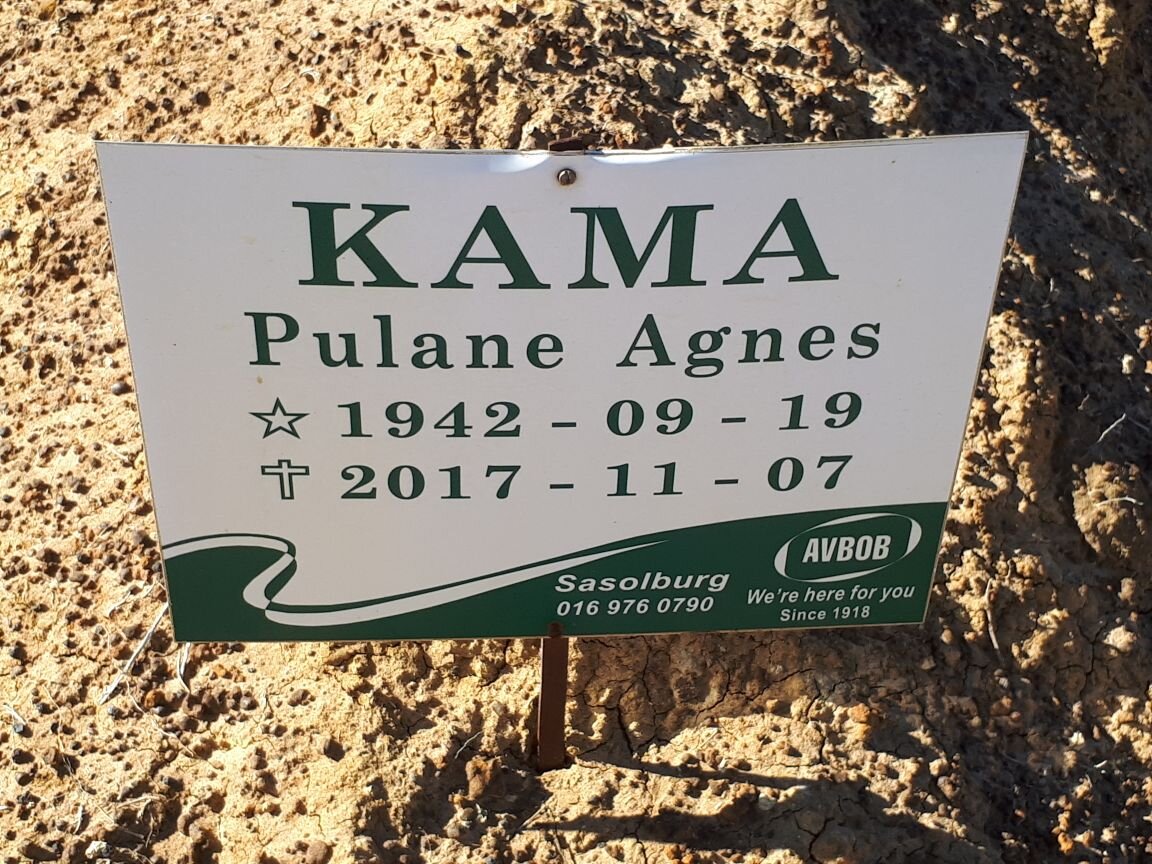 KAMA Pulane Agnes 1942-2017