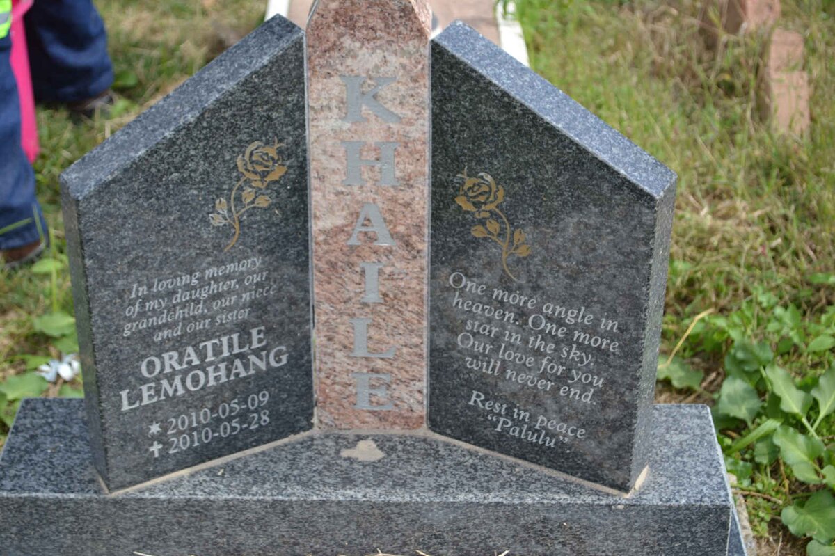 KHAILE Oratile Lemohang 2010-2010