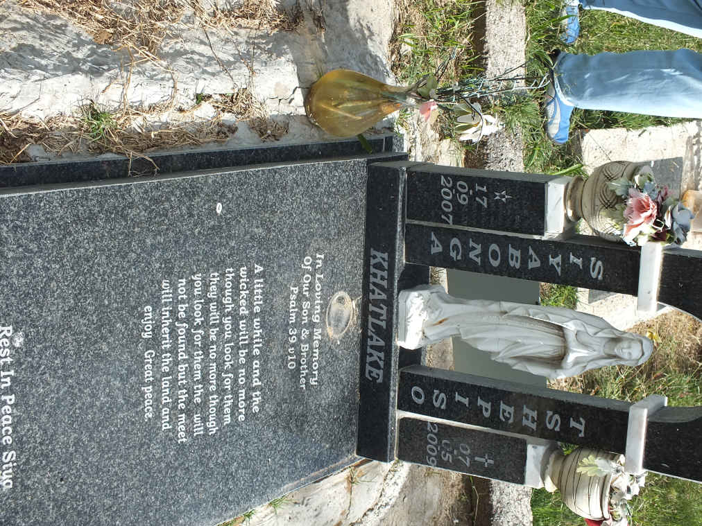 KHATLAKE Siabonga Tshepiso 2007-2009