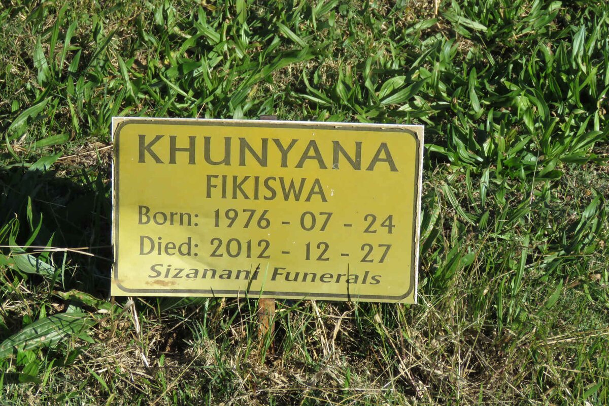 KHUNYANA Fikiswa 1976-2012