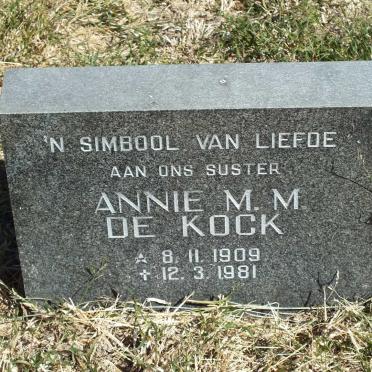 KOCK Annie M.M., de 1909-1981