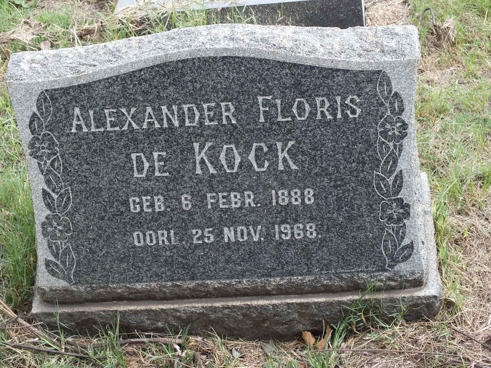 KOCK Alexander Floris, de 1888-1968