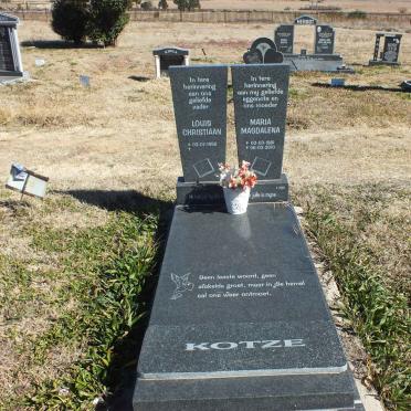KOTZE Louis Christiaan 1955- &amp; Maria Magdalena 1961-2010