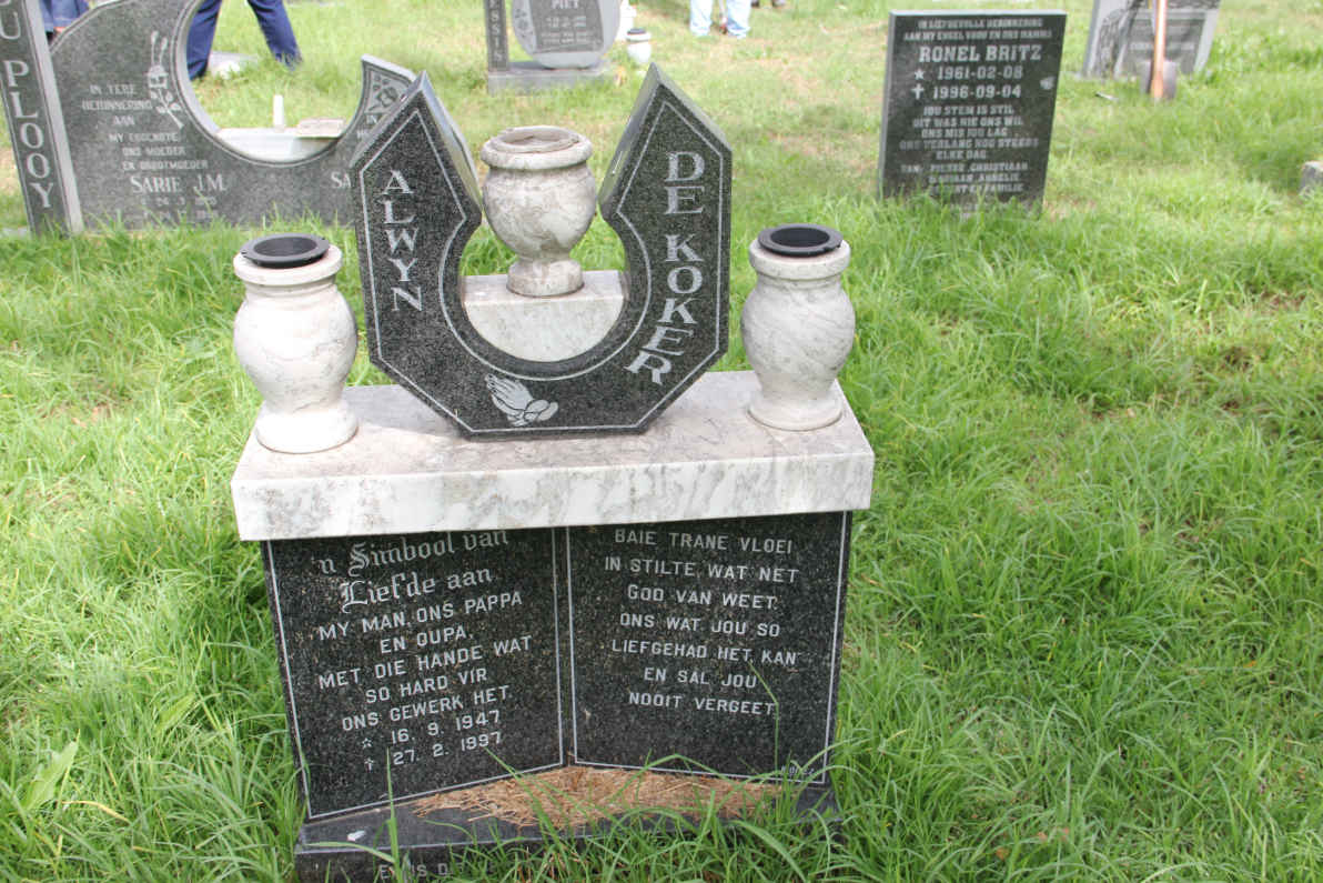 KOKER Alwyn, de 1947-1997