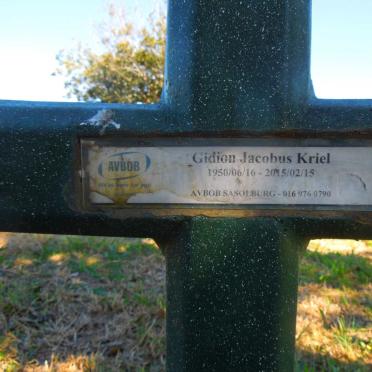 KRIEL Gidion Jacobus 1950-2015