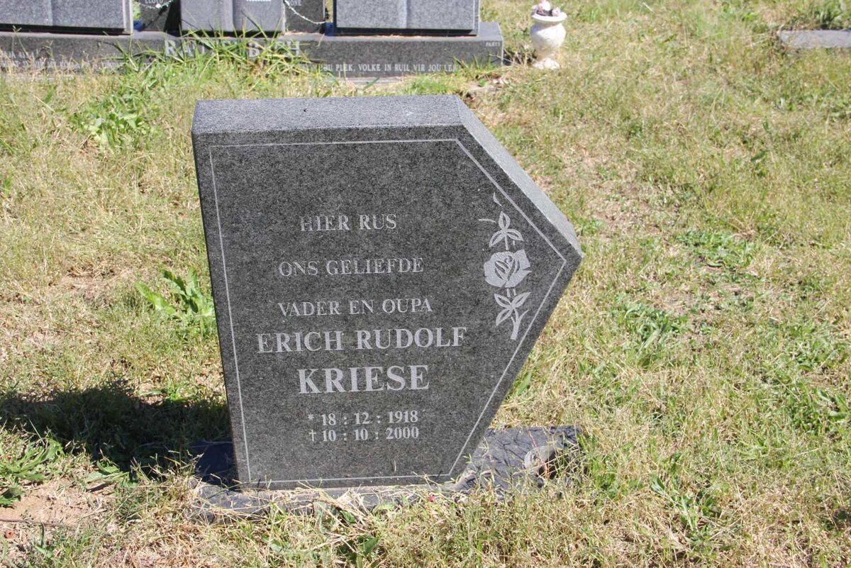 KRIESE Erich Rudolf 1918-2000
