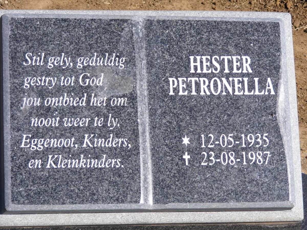 KRIEL Karel Frederik 1931-1997 &amp; Hester Petronella 1935-1987