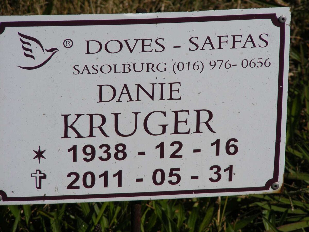 KRUGER Danie 1938-2011