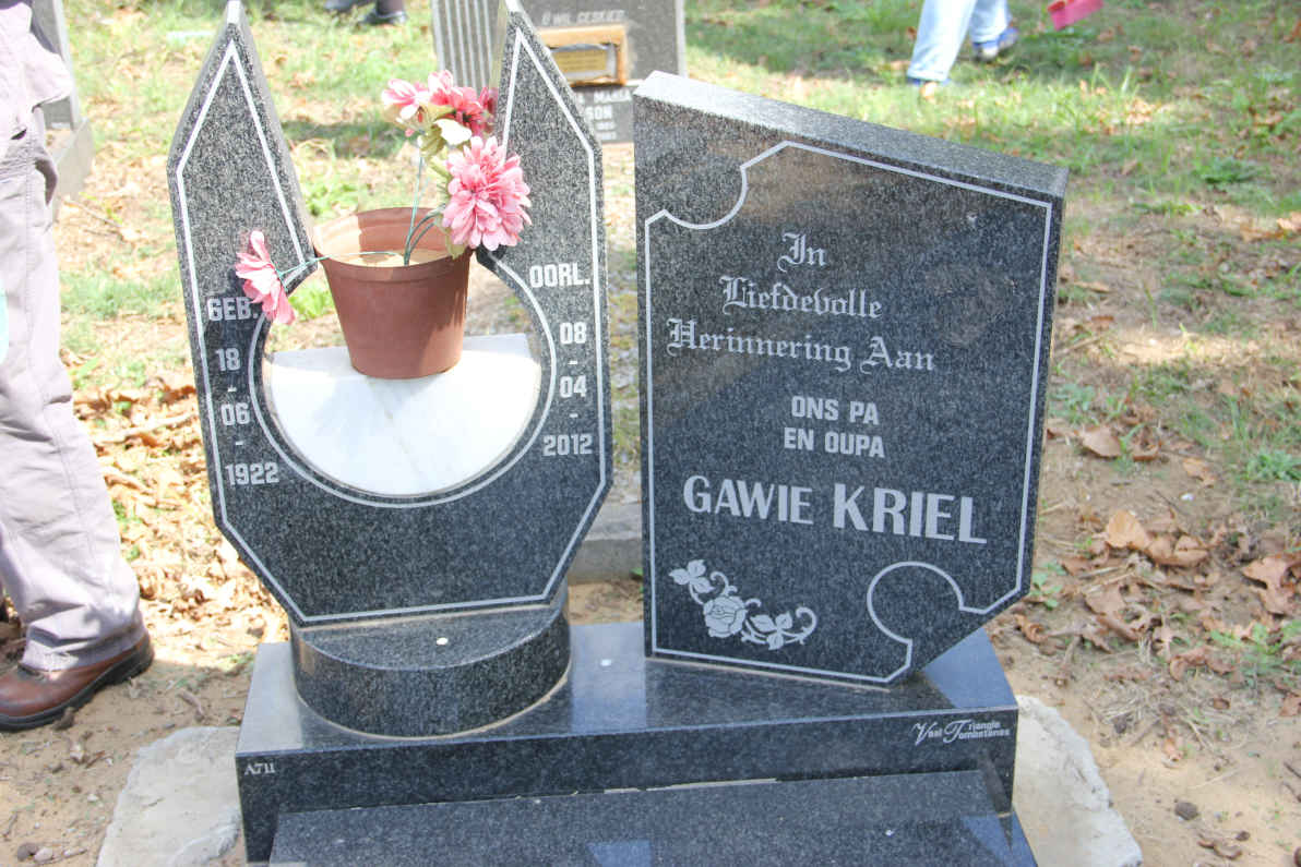 KRIEL Gawie 1922-2012