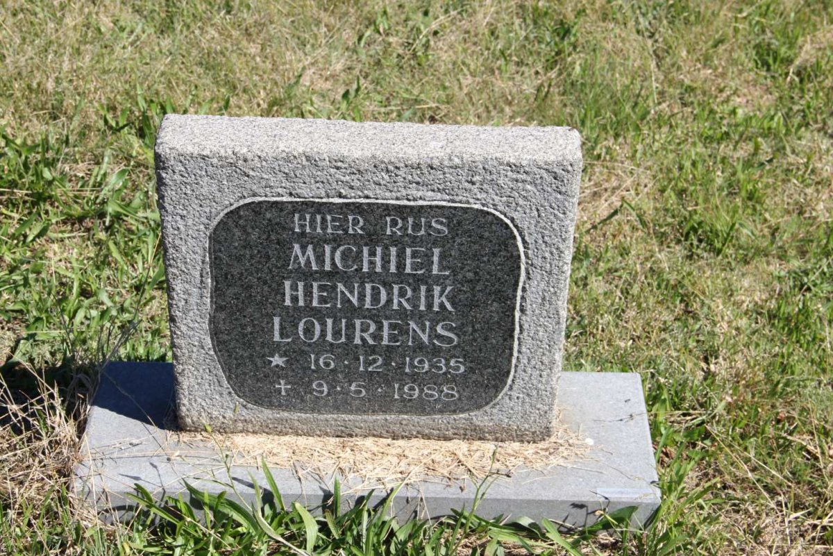 LOURENS Michiel Hendrik 1935-1988